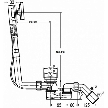 Слив-перелив Viega Simplex 728014 с наливом