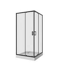 Душевой уголок Niagara Nova NG-6888-08 BLACK 80x80x195 стекло прозрачное/профиль черный