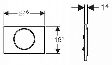 Кнопка смыва Geberit Sigma 10 115.758.KJ.5 белый/хром