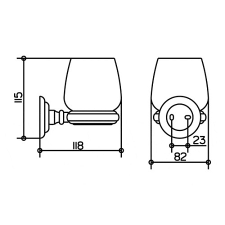 Стакан Keuco Astor 02150019000 настенный, хром