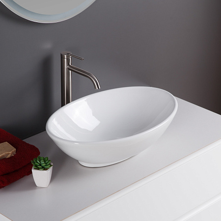Раковина накладная BelBagno BB1147 53x33x14 белый