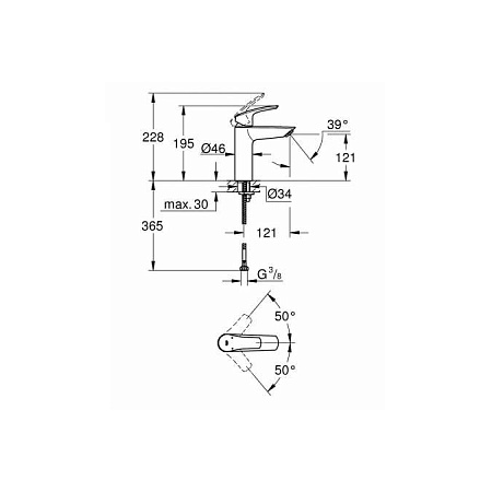 Смеситель Grohe Eurosmart 23324003 для раковины