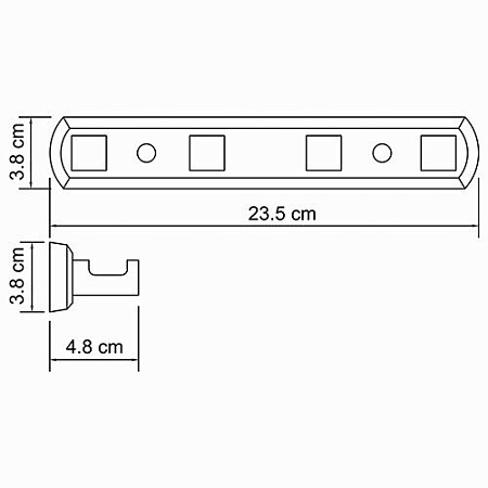 Полотенцедержатель WasserKRAFT Lippe K-6574 настенный, хром