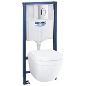 Комплект Grohe Solido 39536000 подвесной унитаз + инсталляция + кнопка Комплект Grohe Solido 39536000 подвесной унитаз + инсталляция + кнопка
