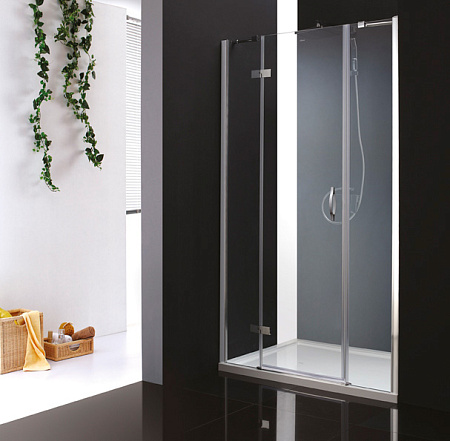 Душевая дверь в нишу Cezares Bergamo BERGAMO-W-B-13-40+60/30-C-Cr-L прозрачное стекло