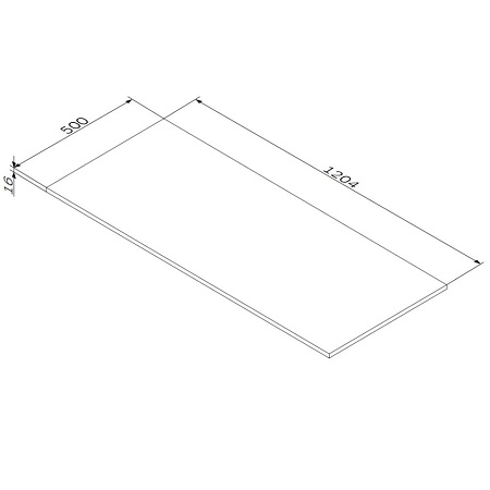 Столешница Am.Pm Func M8FST1200OF 120 дерево текстурированное