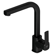 Смеситель GPD Pedra MTE160-S для кухонной мойки, черный матовый