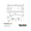 Чугунная ванна Wotte Line 150x70 - фото 4