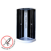 Душевая кабина Parly EC1031 100x100x210 черный/белый