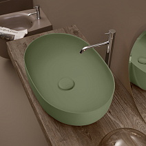 Раковина накладная Kerasan Nolita 534311 60x40 Verde Muschio