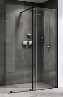 Душевая перегородка ABBER Komfort AG09100B 100x200 прозрачное/черный