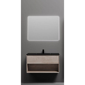 Мебель для ванной Sancos Marmi 1.0 MR1.090EG 90 дуб галифакс натуральный/черный