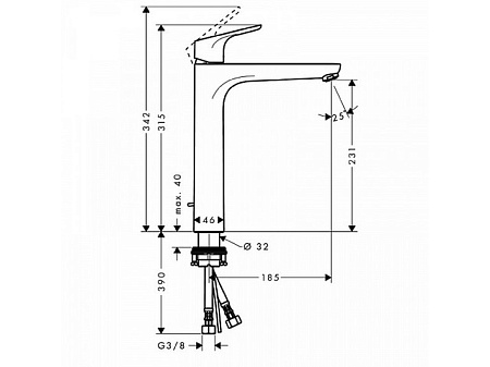 Смеситель Hansgrohe Focus 31531000 для раковины, хром