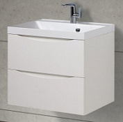 Тумба с раковиной BelBagno Marino BB650/450-LV-MR-PR 65 bianco lucido