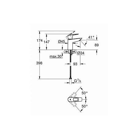 Смеситель Grohe BauLoop 23337001 для раковины