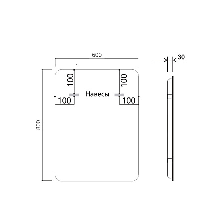 Зеркало Vincea VLM-3VC600 60x80