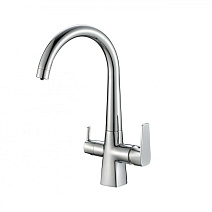 Смеситель Zorg Steel Hammer SH 819 CR для кухонной мойки, хром