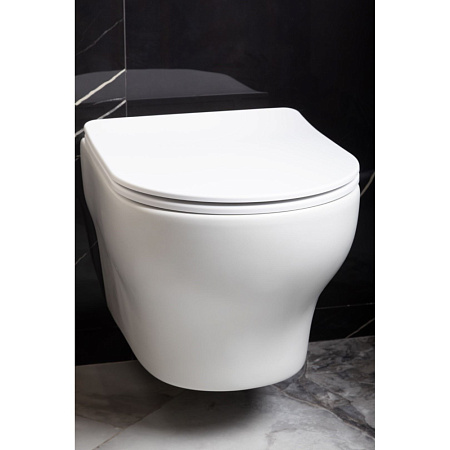 Унитаз подвесной Boheme Fiore 978-SET-MW белый матовый