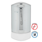 Душевая кабина Niagara Eco E90/40/MT 90x90x215 L/R стекло матовое/профиль серебро