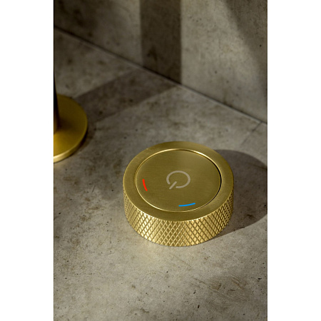 Смеситель Boheme Tech 158-MG для раковины, автоматический, золото матовое