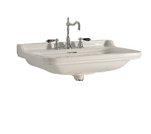 Раковина Kerasan Waldorf 4140K1bi/cr*3 60 c 3 отверстиями под смеситель, белый