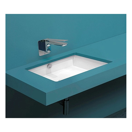 Раковина встраиваемая сверху Simas Top E Lavabi D'Arredo S 60 bia 55x35x16,5 без отверстия под смеси