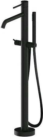 Смеситель Paffoni Light LIG032NO для ванны с душем, черный матовый