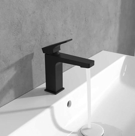 Смеситель Villeroy & Boch Architectura Square TVW125004000K5 для раковины, черный матовый