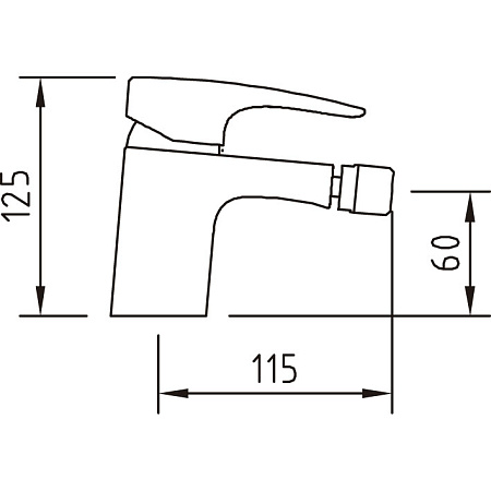 Смеситель Clever Bahama Xtreme 98176 для биде, хром
