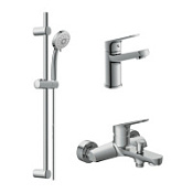 Набор Cersanit Flavis+Vibe 64508 для раковины и ванны , хром