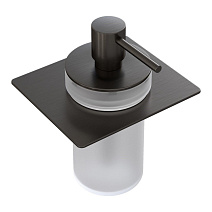 Дозатор для жидкого мыла Boheme Space 10966-GM-DISP для полки, оружейная сталь