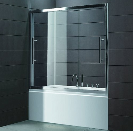 Шторка на ванну Cezares Trio TRIO-D-V-22-170/145-C-Cr 170 прозрачное стекло
