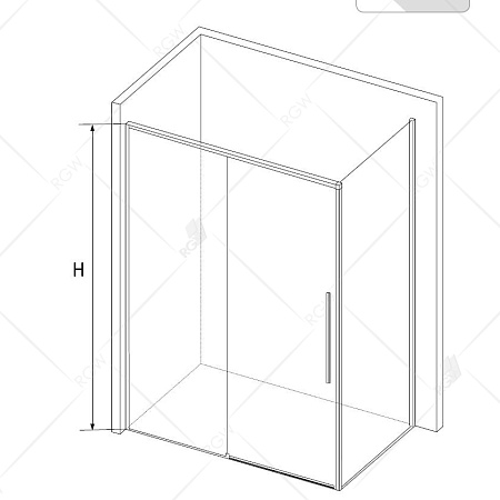 Душевой уголок RGW Stilvoll 32324240-011 140x100x195 прозрачное/хром