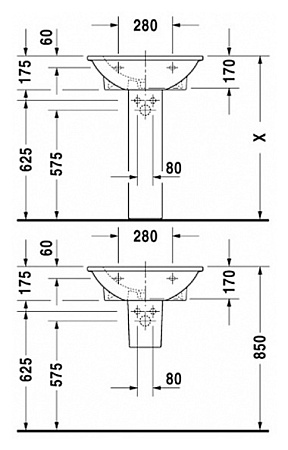 Раковина Duravit Darling New 2621600000  60