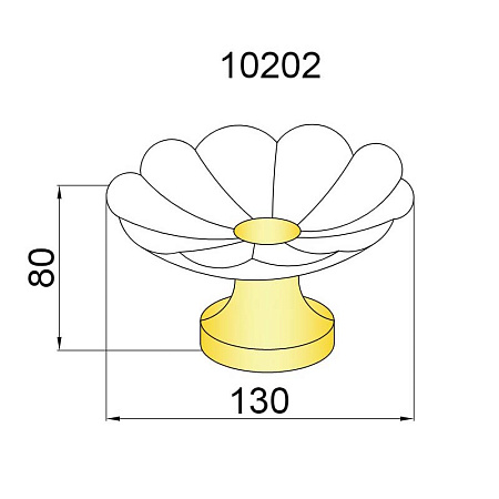 Мыльница Boheme 10202 настольная, золото
