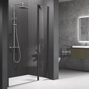 Душевая дверь в нишу Novellini Young Y22P117-1H 122х200 черный матовый