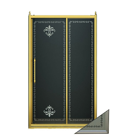 Душевая дверь в нишу Cezares Retro RETRO-BF-1-110-PP-Cr 110