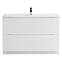 Тумба с раковиной BelBagno Marino MARINO-800-2C-PIA-BL-P 80 bianco lucido