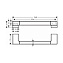 Поручень Hansgrohe AddStoris 41744670 черный матовый - фото 2