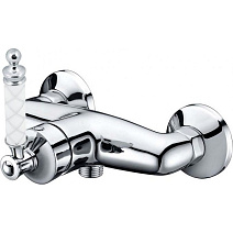 Смеситель Boheme Vogue 224-MR-W для душа, хром/белый Murano