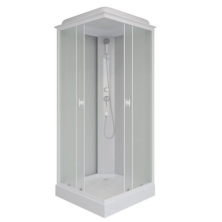 Душевая кабина Niagara Promo P90/13Q/MT 90x90x215 L/R стекло матовое/профиль белый