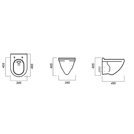 Унитаз подвесной Sanita Luxe ATTICA LUXE COLOR BLACK SL ATCSLWH011с микролифтом, белый/черный