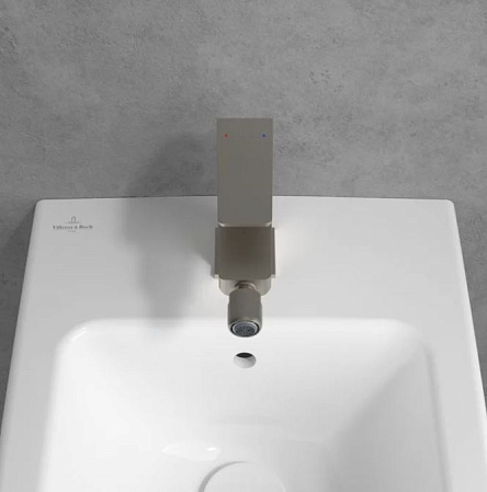 Смеситель Villeroy & Boch Architectura Square TVB12500100064 для биде, никель сатинированный