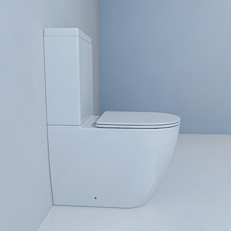 Унитаз-компакт beWash Lusso BKBWR004620 с системой микролифт, белый глянцевый