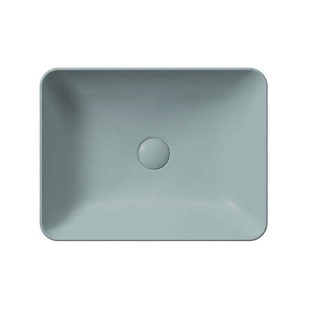 Раковина GSI Sand 903715 50х38 накладная, ghiaccio matte