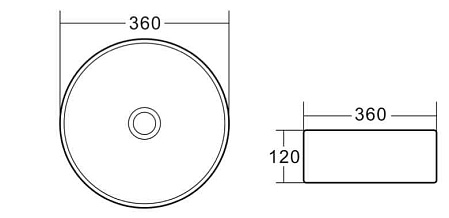 Раковина накладная BelBagno BB1357 37.5x37.5x12 белый
