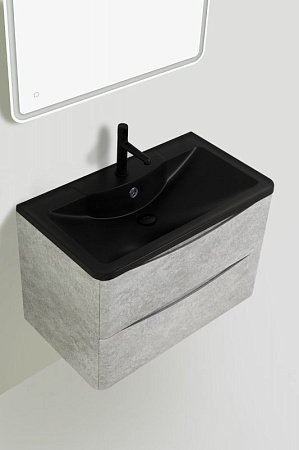 Раковина BelBagno BB800/455-LV-ART-ALR-NERO 80 черный