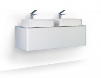 Тумба с раковиной Raval Pure Pur.01.120/P/W 120 подвесная, белая