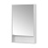 Шкаф-зеркало Aquaton Сканди 1A252102SD010 55 белый/белый матовый