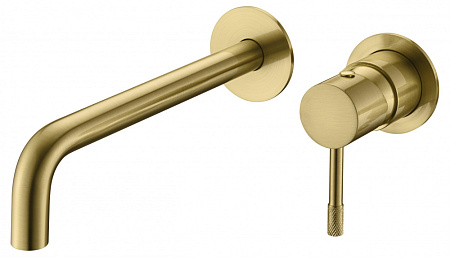 Смеситель Boheme Uno 465-MG для раковины, золото матовое